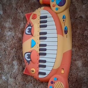 Orange and Yellow Cat Keyboard Toy